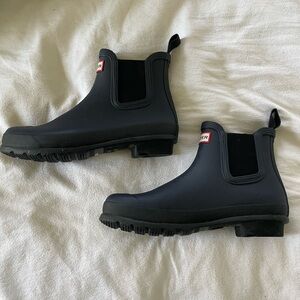 Hunter Navy Short Rain Boots